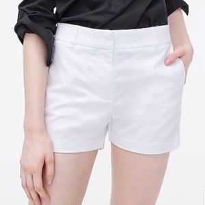 J Crew White Chino Shorts